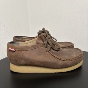 Clarks Stinson Lo Leather Moccasins Sneakers Mens Size 7 Brown Beeswax Shoes